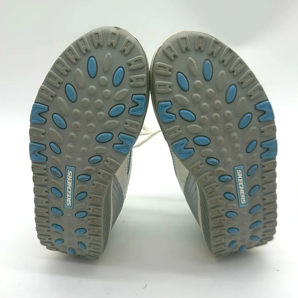 Skechers Shape Up (11803) Shoes Women’s Size 7.5 White - Blue - Silver